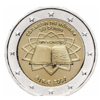 2 евро 2007 Ирландия Серия 50-летие подписания Римского договора