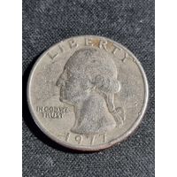 США 25 центов 1977