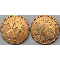 2 евроцента Кипр 2012г Unc