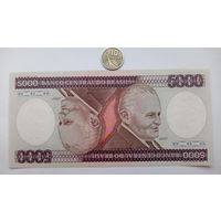 Werty71 Бразилия 5000 крузейро 1984 UNC банкнота