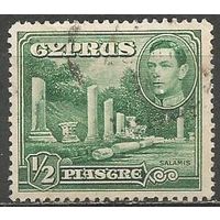 Кипр. Король Георг VI. Древние руины. 1938г. Mi#137.