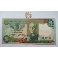 Werty71 Ангола 50 эскудо 1972 банкнота