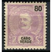 Португальские колонии - Кабо-Верде - 1898/1901 - Король Карлуш I 80R - [Mi.45] - 1 марка. MH.  (Лот 103AN)