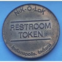 Монетовидный жетон .Restroom token. АМЕРИКА. США.USA. (1-4-59)