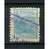 Бразилия - 1941/1942 - Сельское хозяйство 400R - [Mi.560x] - 1 марка. Гашеная.  (Лот 20EC)-T5P2