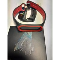 Ремешок (браслет) к фитнес-браслету Xiaomi Mi Smart Band 4 (красно-черный)