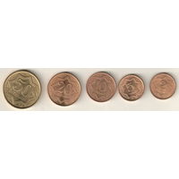 Казахстан Набор 5 монет 1993