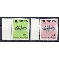 Европа ФРГ 1972 год чистая серия из 2-х марок