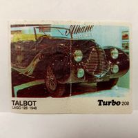 Turbo #208 (Турбо) Вкладыш жевачки Турба. Жвачки