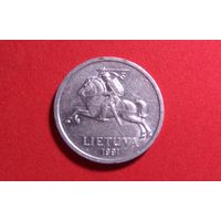 1 цент 1991. Литва.