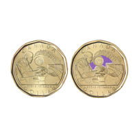 Канада набор 2 монеты 2022  Пианист Петерсон Цветная и простая UNC