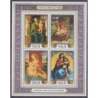 1986 Ниуэ 685-688/B105 Живопись / Рождество 16,00 евро
