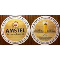 Подставка под пиво Amstel No 2 с надписью о вреде