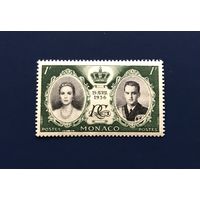 Монако 1956 год Событие Известные люди Свадьба Принца Ренье III и Грейс Келли Mi:561 Чистая