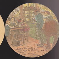 ФРГ Бирдекель " ZILLE SEIN BERLIN " С рисунками худ. Генрих Цилле (1858 - 1929) (Двухсторонний) предположительно 60-70 годы лот 1