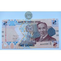 Werty71 Сьерра Леоне 2 леоне 2022 UNC Банкнота