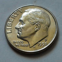 10 центов (дайм) США 1998 P