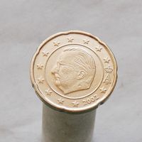 Бельгия 20 евроцентов 2002 (1-ый тип)