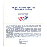 Сертификаты от наборов США 2005 2007 2009 2010 2014