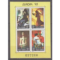 Румыния 1993 Mi# блок 282 Соврем искусство Пикассо. Живопись ** Европа