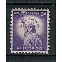 США - 1954 - Статуя Свободы  - [Mi.656] - 1 марка. MH.  (Лот 35ED)-T2P2