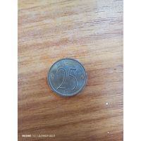 Бельгия 25 центов 1969  -130