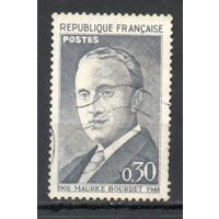 60 лет со дня  рождения журналиста Мориса Бордета Франция 1962 год серия из 1 марки