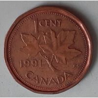 Канада 1 цент, 1991 (14-11-54)