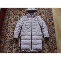 Куртка-пальто женское 46-48р-р зима бледно-розовое