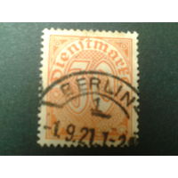 Германия 1920 служебная марка 27