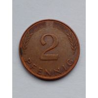 2 пфеннига 1991 F