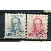 Чехословацкая Социалистическая Республика - 1953 - Антонин Запотоцкий - Президент Чехословакии - [Mi. 816-817] - полная серия - 2 марки. Гашеные.  (Лот 110BU)
