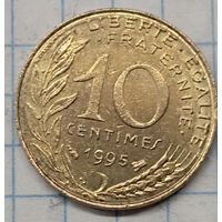 Франция 10 сантим 1995г. km929