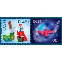 Эстония 2013,  Рождество. Новый Год, 2 марки