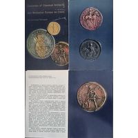 Набор открыток (16шт.) Античный и средневековый европейский костюм на монетах