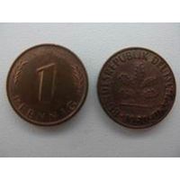 Германия  1 пфенниг 1950 D ( имеются почти все монеты ФРГ и монетные дворы )