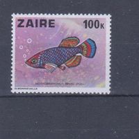 [2034] Заир 1978. Фауна.Рыбы. КОНЦОВКА СЕРИИ. MNH. Кат.5 е.