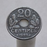 Франция 20 сантимов 1942 Режим Виши