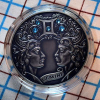 Близнецы (Gemini),Блізняты 20 рублей,2015 год. Зодиакальный гороскоп