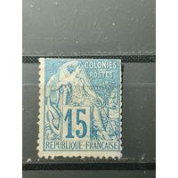 Французские колонии, общий выпуск 1881-1886г. 15с