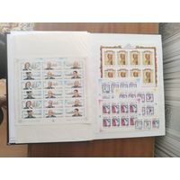Россия  лот марок с 1992г. в альбоме 16  страниц