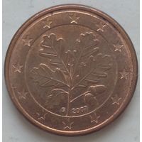 1 евроцент 2007 G Германия. Возможен обмен