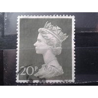 Англия 1970 Королева Елизавета 2  20 пенсов