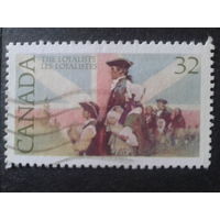 Канада 1984 на фоне флага Англии