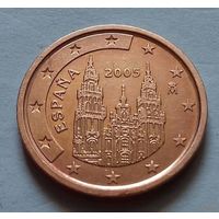 2 евроцента, Испания 2005 г., AU