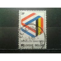 Бельгия 1969 25 лет Бенилюкс, треугольник из флагов
