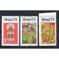 История Бразилия 1973 год 3 марки