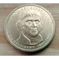 1 доллар  Томас Джеферсон.