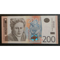 Сербия 200 динаров 2013 P58b пресс UNC