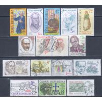[2801] Чехия. Известные люди Чехии. 15 гашеных марок.